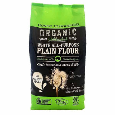 Honest to Goodness Organic Unbleached White All-Purpose Plain Flour 2kg